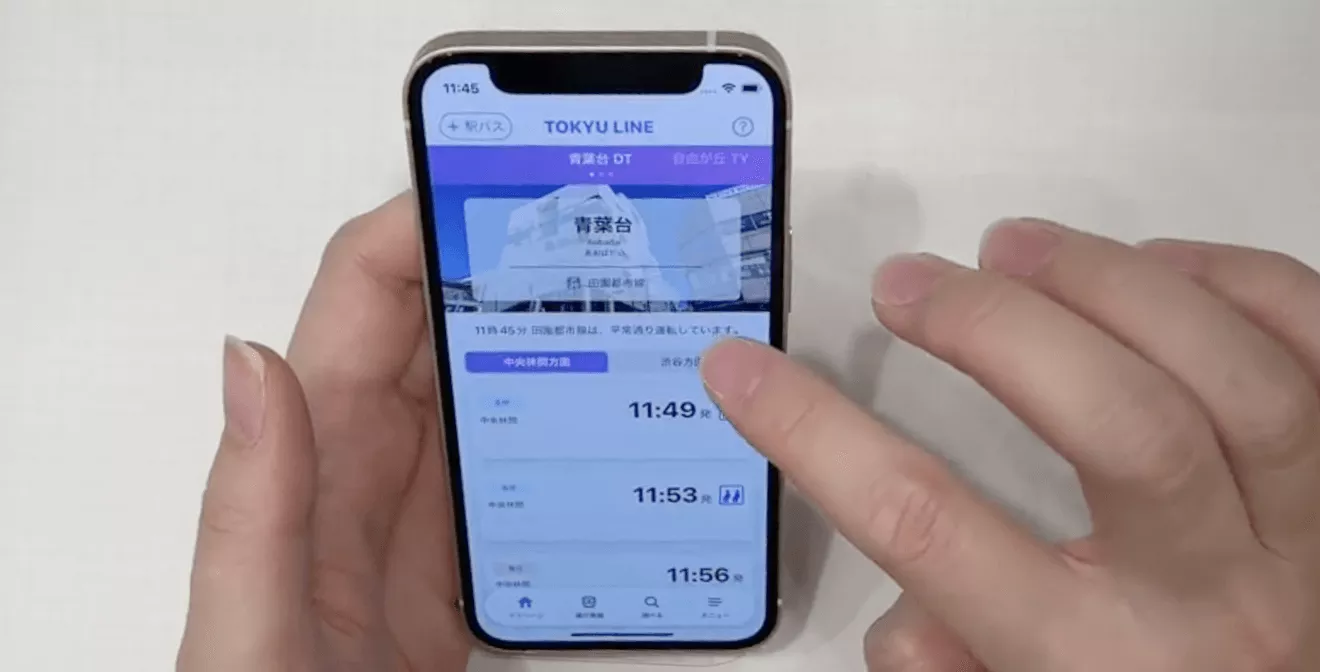 東急線アプリユーザビリティテストの様子